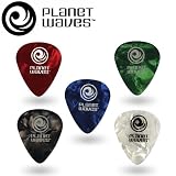 Planet Waves Assorted Pearl Celluloid Guitar Picks, 10 pack, Light
