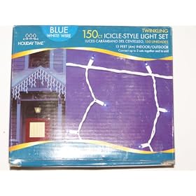 150 ct. Clear Twinkling Icicle-Style Light Set