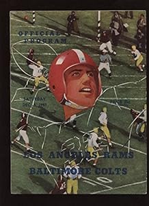 1953 NFL Program Los Angeles Rams vs. Baltimore Colts