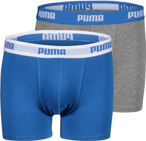 PUMA Jungen Basic Boxer 2P, blue / grey, 146-152, 525015001 Preisvergleich