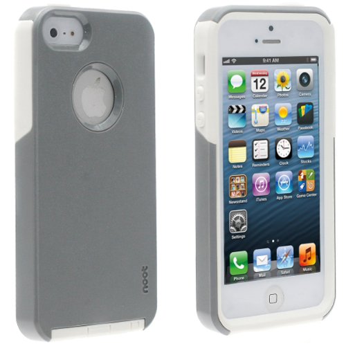 noot Hybrid Protector Dual Layer Protection Case Cover for iPhone 5 (Glacier) At&t Verizon Sprint Retail Eco Packaging