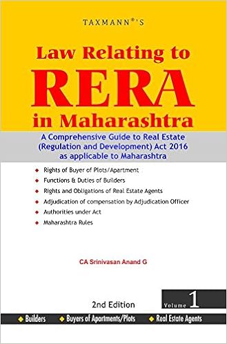 Law Relating to RERA in Maharashtra Maharashtra RERA Check Lists for Buyers/Builders/Real Estate Agents 