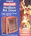 Staywell Medium Pet Dog Door, in brown. Ideal for Beagle, Spaniel, Terrier, Poodle, etc.