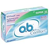 Review o.b.  / o.b. Pro Comfort Tampons, Super Absorbency , 18-Count Packages (Pack of 5)