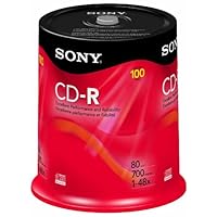 Sony 100CDQ80RS CD-R 100 Pack Spindle