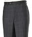 Executive Patterned Wool Milled Trousers Plain Front