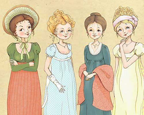 Jane Austen Wall Art Print - The Ladies of Jane Austen