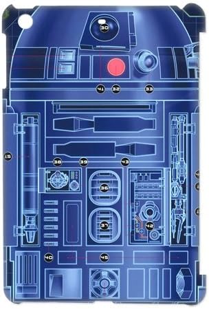 Top Design Star Wars Series Ipad Mini Case R2D2 Robot Ipad Mini Faceplate Hard Cell Protector Housing Case