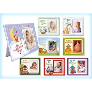 Baby's First Year Picture Frame Gift Set and Nursery Decor