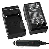 Compact Battery Charger Set for Sony NP-FM500H