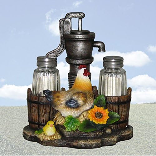 Pump Up The Spice Rooster Salt & Pepper Shaker Set