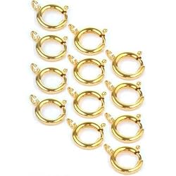 12 Pocket Watch Connectors Fobs Gold Plated 12mm Parts