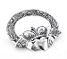 Huge Celtic Claddagh Cloak or Kilt Sterling Silver Pin Brooch by Maxine Miller