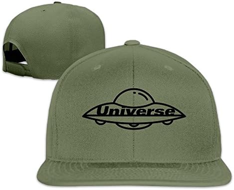 Adult Universe UFO Snapback Adjustable Hat ForestGreen