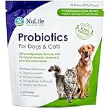 #1 Best Probiotics for Dogs and Cats with Antioxidants - Improves Digestive Health in Pets - Boosts Immune System - Relieves Diarrhea, Gas, Itching & Skin Allergies - 100% Natural & Safe - 6oz Powder