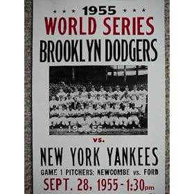 Brooklyn Dodgers New York Yankees World Series Poster