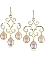Katie Decker "Jane" 18k Yellow Gold and Freshwater Pearl Earrings