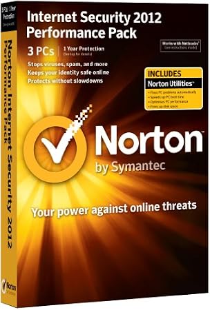 Norton Internet Security 2012 Performance Pack, 3 Computers, 1 Year Subscription (PC)