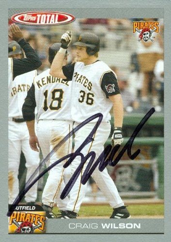 Craig Wilson Autographed/Hand Signed MLB Baseball Card (Pittsburgh Pirates) 2004 Topps Total #383