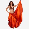 Copper Satin Full Circle Skirt