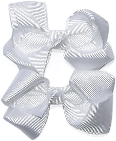 A Girl Company Set of 2 White Hair Bows