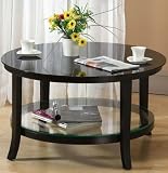 51hHKLTOV3L. SL160  Soho Randall Round Cocktail Table, 31.5W, BLACK