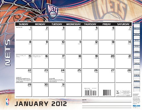 New Jersey Nets 2012 Calendar