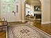 Traditional Oriental Cream Medallion Design 2' X 3' Area Rug