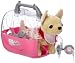 Simba 105898760 - Chi Chi Love, Cutie Carrier, Plüschhund inklusive Reisebox