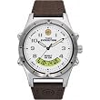 Timex 44642 Men's Round Silver-Tone Expedition Sport Watch with Genuine Leather Band