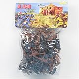 55 Piece Battle for the Alamo 60mm Texan and Mexican Soldier Plastic Army Men Figures