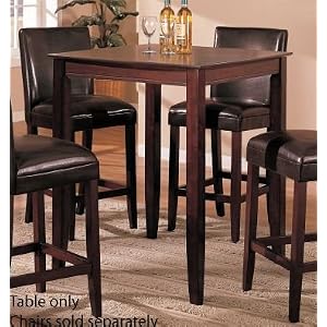 Bar Table - Contemporary Style Cherry Finish by Poundex