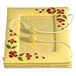 Handmade Set Of 3 Hanging 4 x 6 in. Picture Frames In Yellow (Thailand)