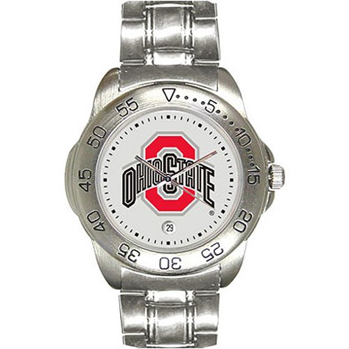 Ohio State Buckeyes Gameday Sport Men's Watch with a Metal Band