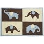 Blue Elephant Rug