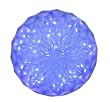 Blue LED Lighted Hanging Crystal Sphere Ball Outdoor Christmas Decoration 6"