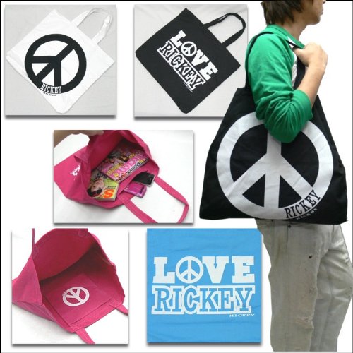 （リッキーアンドヒッキー）Rickey&Hickey　LOVE　RICKEY　HICKEYデカトートピースマークバッグ