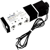 uxcell 4V110-06 P T1/8 Air Outlet 2 Position Solenoid Valve DC 12V