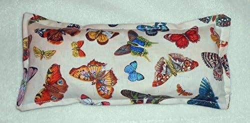 Microwavable Eye Pillow Corn Bag Reusable Hot Therapy Cold Therapy Cotton Sinus Headache Eco Friendly Gift Butterflies Fabric