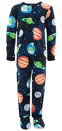 Komar Kids Big Boys' Soft Fleece Footed Pajamas