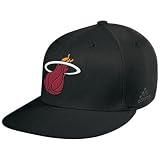 adidas Miami Heat Black Basic Logo Flex Fit Hat
