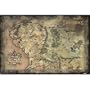 (24x36) Lord of the Rings (Map of Middle Earth) Art Poster Print