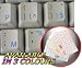 DUTCH BELGIAN KEYBOARD STICKERS WITH BLUE LETTERING ON TRANSPARENT BACKGROUND