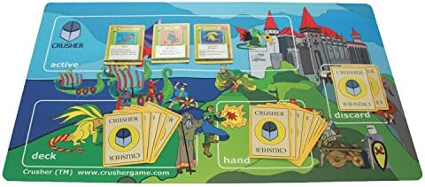 Crusher Trading Card Game Playmat 24" By 14" Inches