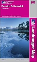 Penrith and Keswick, Ambleside (OS Landranger Map)