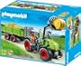 Playmobil - 5121 - Jeu de construction - Grand tracteur avec remorque