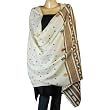 Embroidered Shawl Scarf Wool Accessory 80 x 40 inches (ktds453)