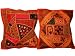 2 Vintage Sari Banjara Cushion Covers Flame Orange Mirror Embroidery