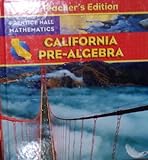 California Pre-Algebra (Prentice Hall Mathematics)