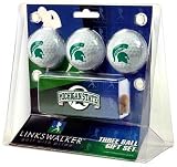 Michigan State Spartans Slider Hat Clip 3 Ball Gift Packs